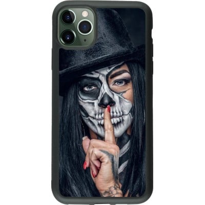 Coque iPhone 11 Pro Max - Silicone rigide noir Halloween 18 19