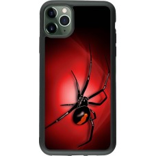 Coque iPhone 11 Pro Max - Silicone rigide noir Halloween 2023 spider black widow