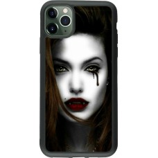 Coque iPhone 11 Pro Max - Silicone rigide noir Halloween 2023 gothic vampire