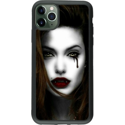 Coque iPhone 11 Pro Max - Silicone rigide noir Halloween 2023 gothic vampire