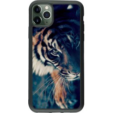 Coque iPhone 11 Pro Max - Silicone rigide noir Incredible Lion