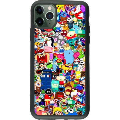 Coque iPhone 11 Pro Max - Silicone rigide noir Mixed cartoons