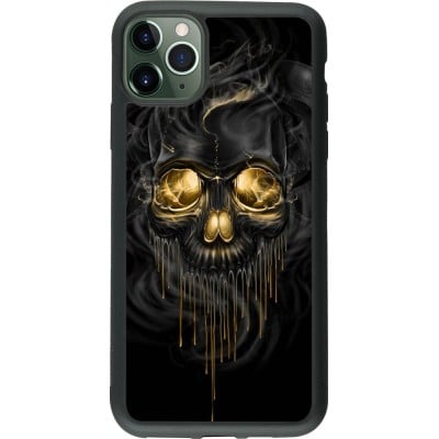 Coque iPhone 11 Pro Max - Silicone rigide noir Skull 02