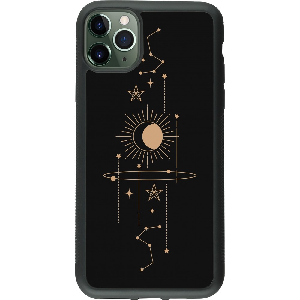 Coque iPhone 11 Pro Max - Silicone rigide noir Spring 23 astro