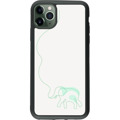 Coque iPhone 11 Pro Max - Silicone rigide noir Spring 23 baby elephant