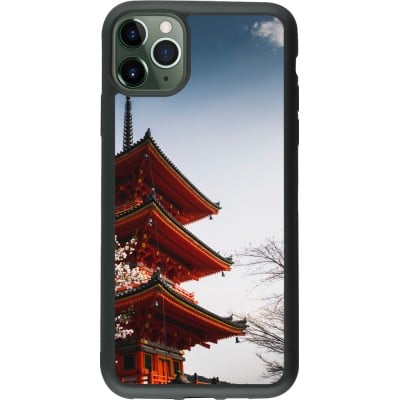 Coque iPhone 11 Pro Max - Silicone rigide noir Spring 23 Japan