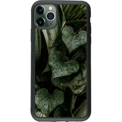 Coque iPhone 11 Pro Max - Silicone rigide noir Spring 23 fresh plants