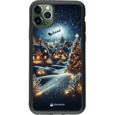 Coque iPhone 11 Pro Max - Silicone rigide noir Noël 2023 Christmas is Coming