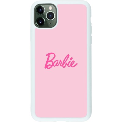 Coque iPhone 11 Pro Max - Silicone rigide blanc Barbie Text