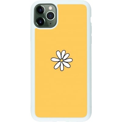 Coque iPhone 11 Pro Max - Silicone rigide blanc Easter 2023 daisy