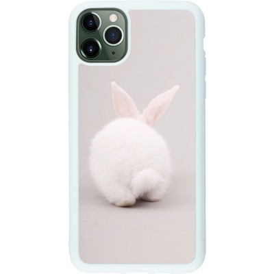 Coque iPhone 11 Pro Max - Silicone rigide blanc Easter 2024 bunny butt