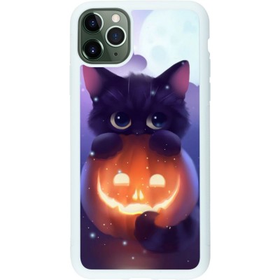 Coque iPhone 11 Pro Max - Silicone rigide blanc Halloween 17 15