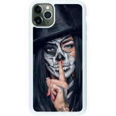 Coque iPhone 11 Pro Max - Silicone rigide blanc Halloween 18 19