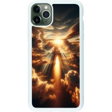 Coque iPhone 11 Pro Max - Silicone rigide blanc Lueur Céleste Zenith