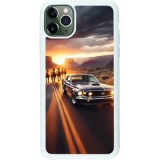 Coque iPhone 11 Pro Max - Silicone rigide blanc Mustang 69 Grand Canyon