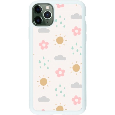 Coque iPhone 11 Pro Max - Silicone rigide blanc Spring 23 weather