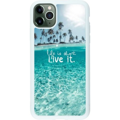 Coque iPhone 11 Pro Max - Silicone rigide blanc Summer 18 24