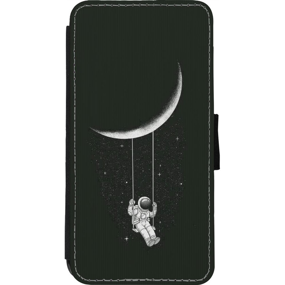 Coque iPhone 11 Pro Max - Wallet noir Astro balançoire