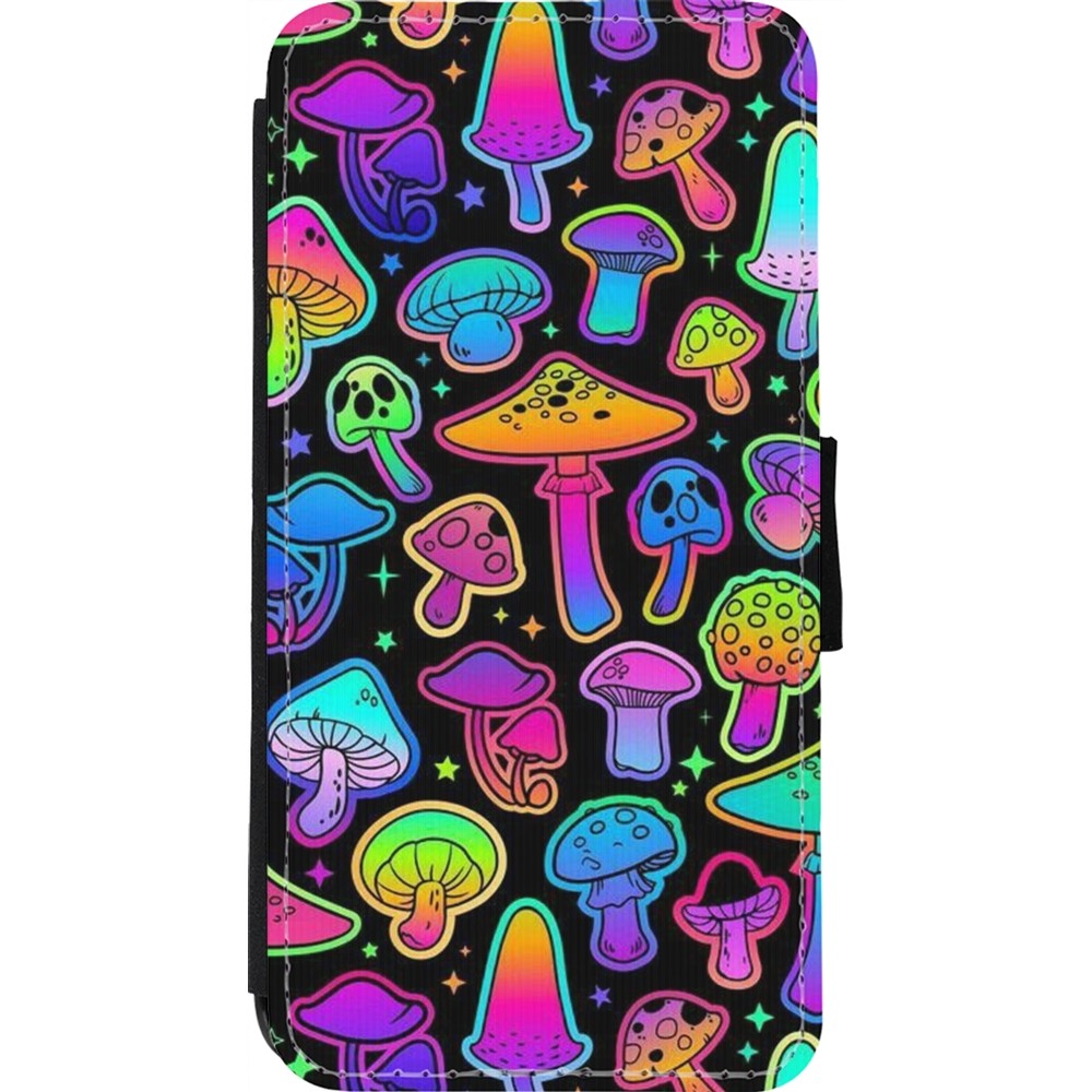 Coque iPhone 11 Pro Max - Wallet noir Autumn 2024 magic mushrooms