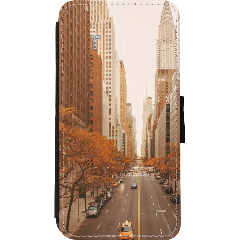 Coque iPhone 11 Pro Max - Wallet noir Autumn 2024 New York city