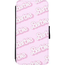 Coque iPhone 11 Pro Max - Wallet noir Barbie light pink pattern