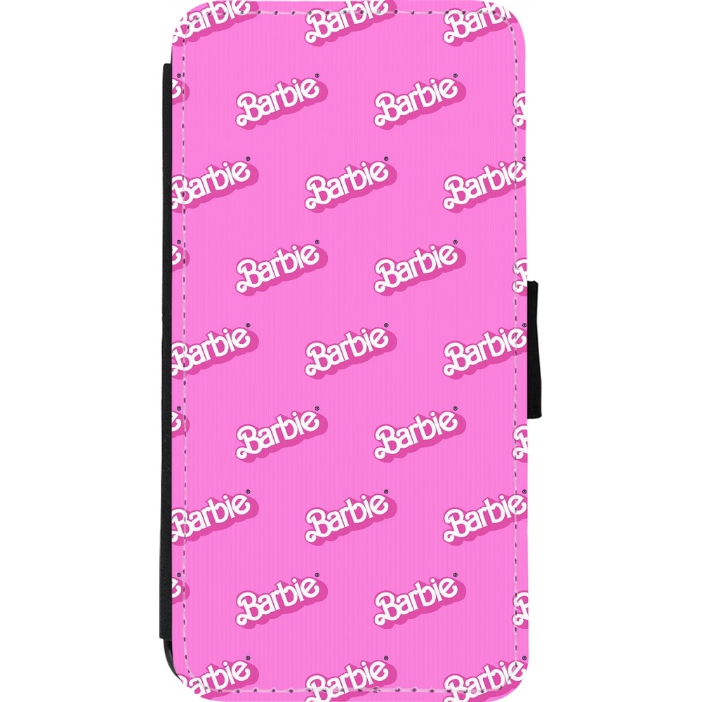 Coque iPhone 11 Pro Max - Wallet noir Barbie Pattern