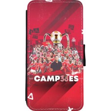 Coque iPhone 11 Pro Max - Wallet noir Benfica Campeoes 2023