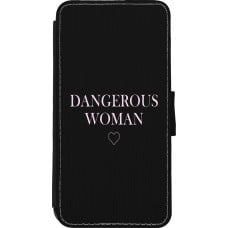 Coque iPhone 11 Pro Max - Wallet noir Dangerous woman