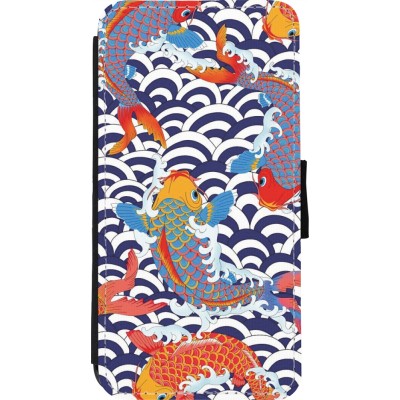 Coque iPhone 11 Pro Max - Wallet noir Easter 2023 japanese fish