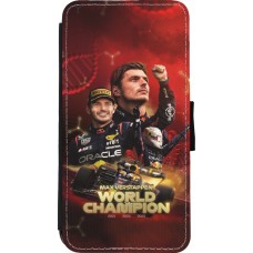 Coque iPhone 11 Pro Max - Wallet noir Max Verstappen Champion 2023