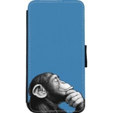 Coque iPhone 11 Pro Max - Wallet noir Monkey Pop Art