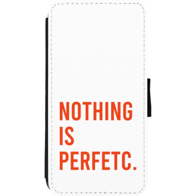 Coque iPhone 11 Pro Max - Wallet noir Nothing is Perfetc