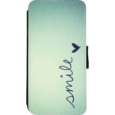 Coque iPhone 11 Pro Max - Wallet noir Smile