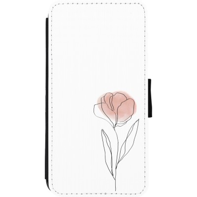 Coque iPhone 11 Pro Max - Wallet noir Spring 23 minimalist flower