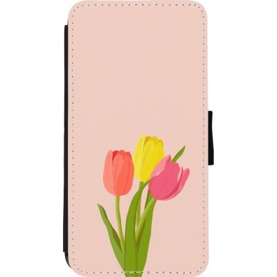 Coque iPhone 11 Pro Max - Wallet noir Spring 23 tulip trio