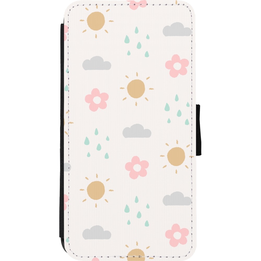 Coque iPhone 11 Pro Max - Wallet noir Spring 23 weather