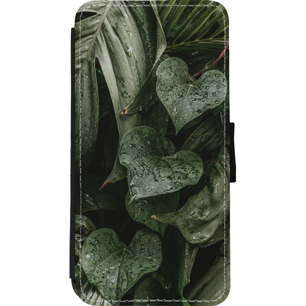 Coque iPhone 11 Pro Max - Wallet noir Spring 23 fresh plants