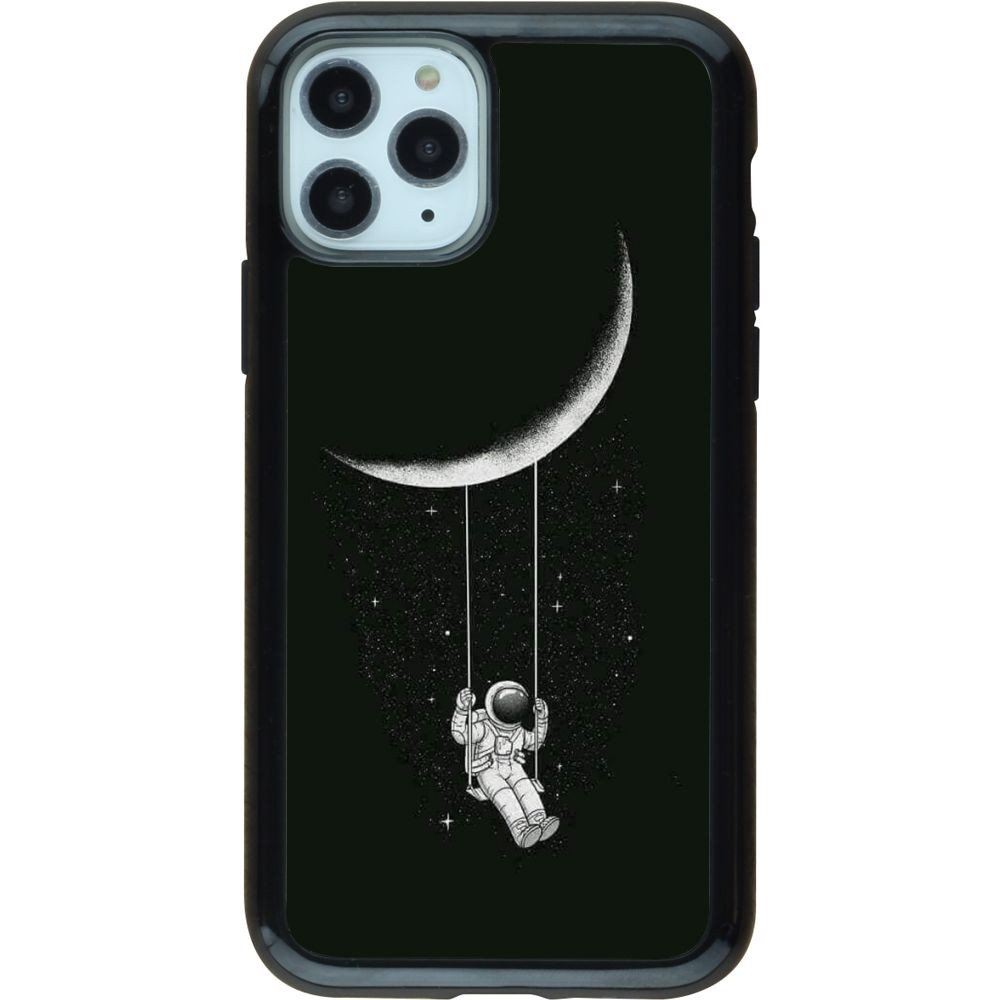 Coque iPhone 11 Pro - Hybrid Armor noir Astro balançoire