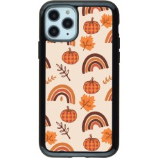 Coque iPhone 11 Pro - Hybrid Armor noir Autumn 2024 rainbow