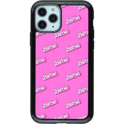 Coque iPhone 11 Pro - Hybrid Armor noir Barbie Pattern