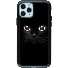 Coque iPhone 11 Pro - Hybrid Armor noir Cat eyes