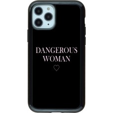 Coque iPhone 11 Pro - Hybrid Armor noir Dangerous woman