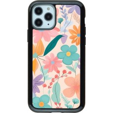 Coque iPhone 11 Pro - Hybrid Armor noir Easter 2024 spring flowers