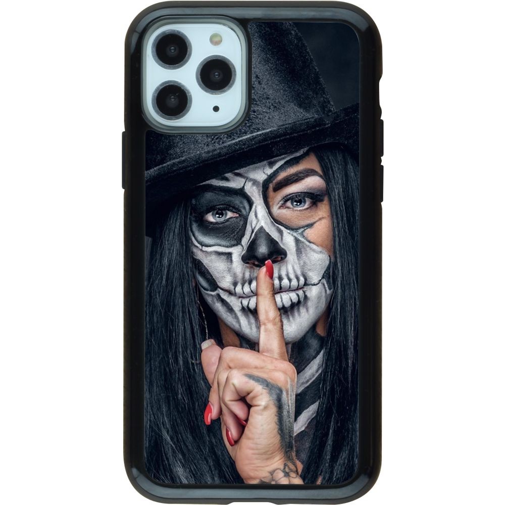 Coque iPhone 11 Pro - Hybrid Armor noir Halloween 18 19