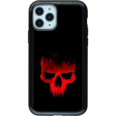 Coque iPhone 11 Pro - Hybrid Armor noir Halloween 2023 scary skull