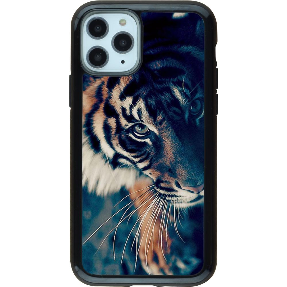 Coque iPhone 11 Pro - Hybrid Armor noir Incredible Lion