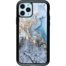 Coque iPhone 11 Pro - Hybrid Armor noir Marble 04