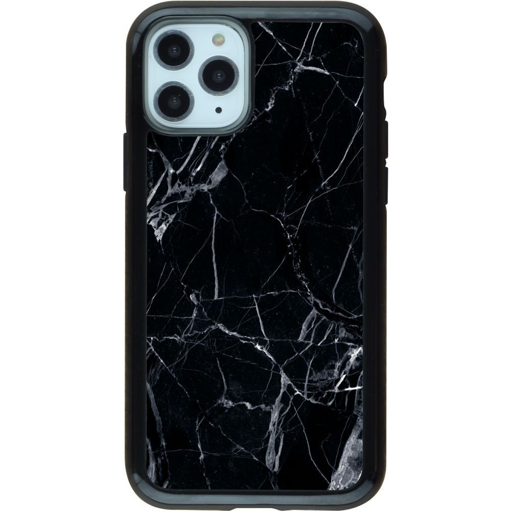 Coque iPhone 11 Pro - Hybrid Armor noir Marble Black 01