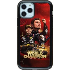 Coque iPhone 11 Pro - Hybrid Armor noir Max Verstappen Champion 2023