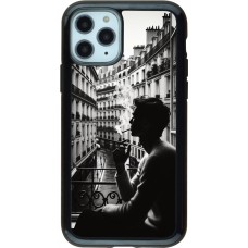 iPhone 11 Pro Case Hülle - Hybrid Armor schwarz Parisian Smoker